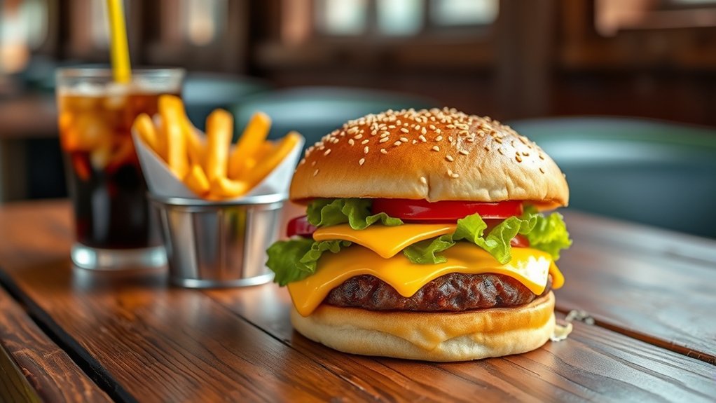 affordable classic cheeseburger