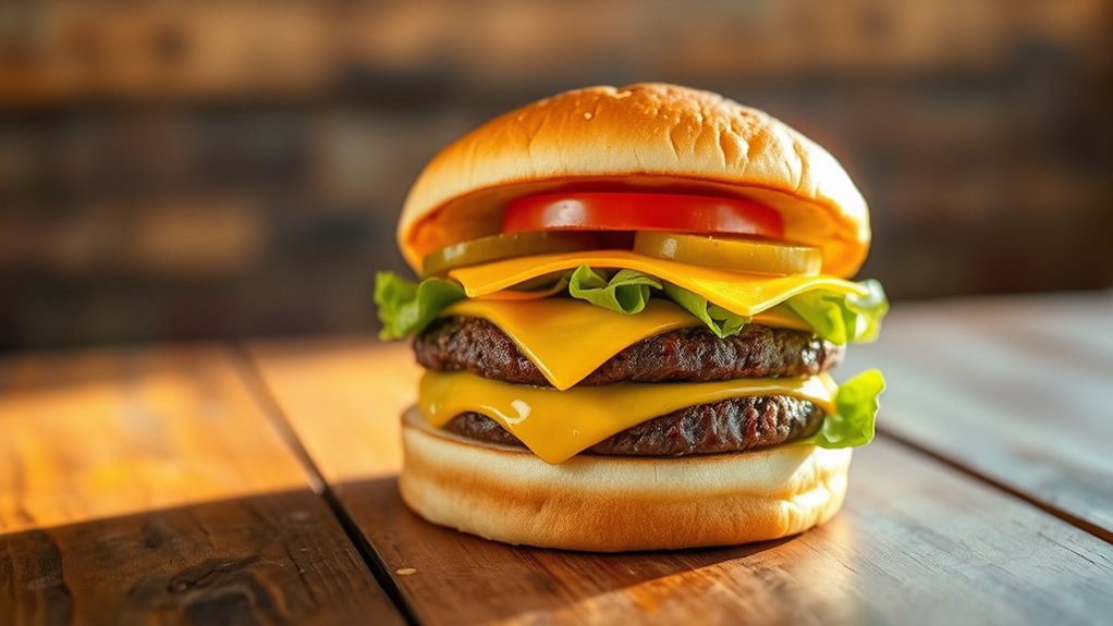 affordable nostalgic cheeseburger