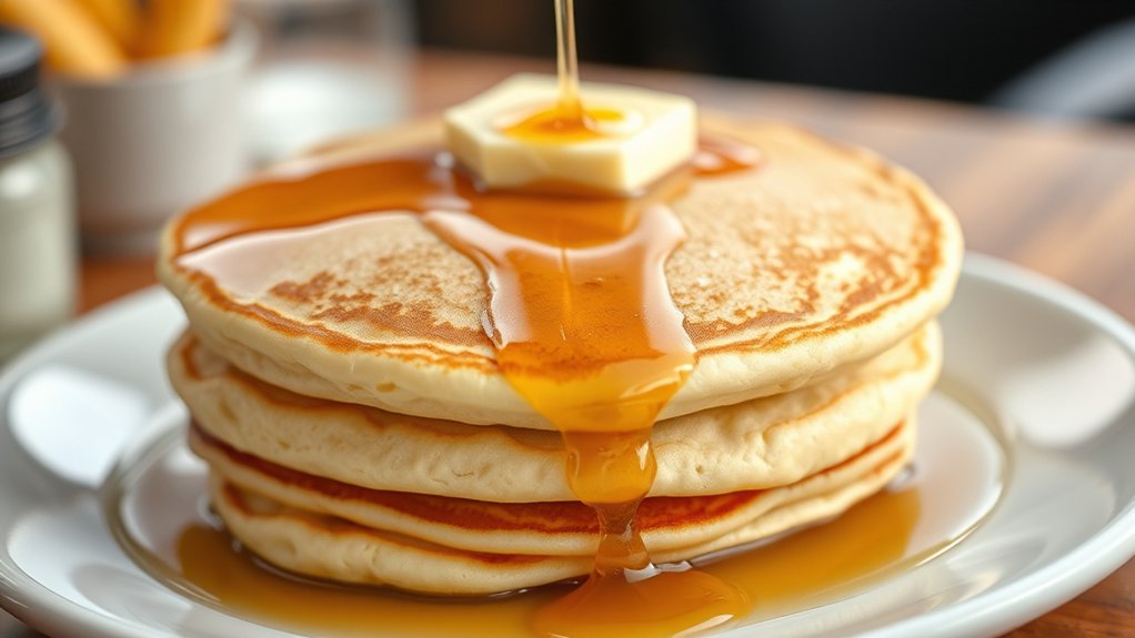 classic pancakes with toppings