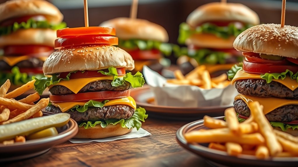 classic sandwiches and burgers