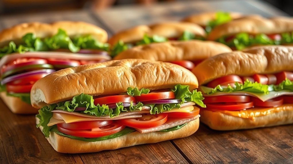 classic subs with customizable options