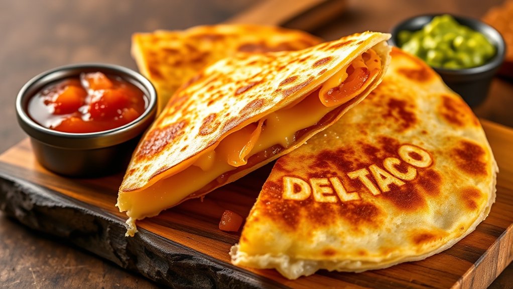 crispy cheesy quesadilla platter