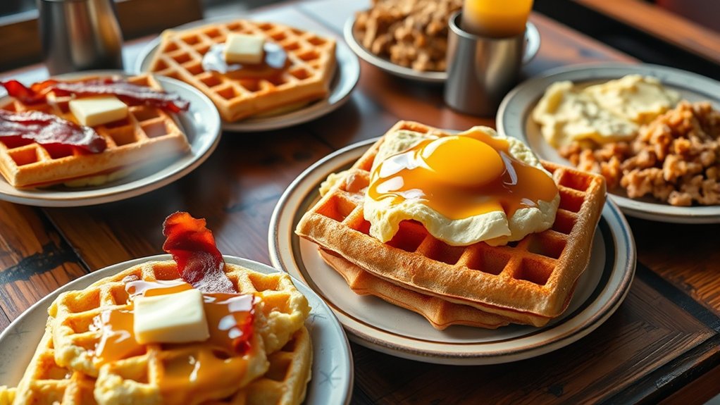 hearty breakfast with classics