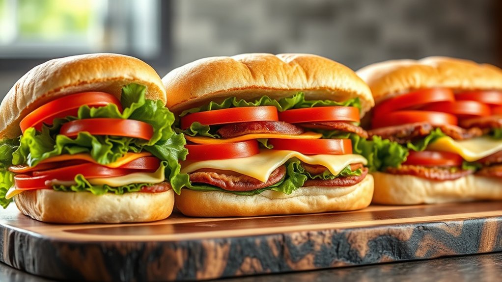 hearty flavorful sub options