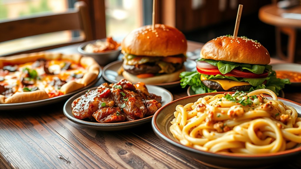 hearty innovative entrees offer