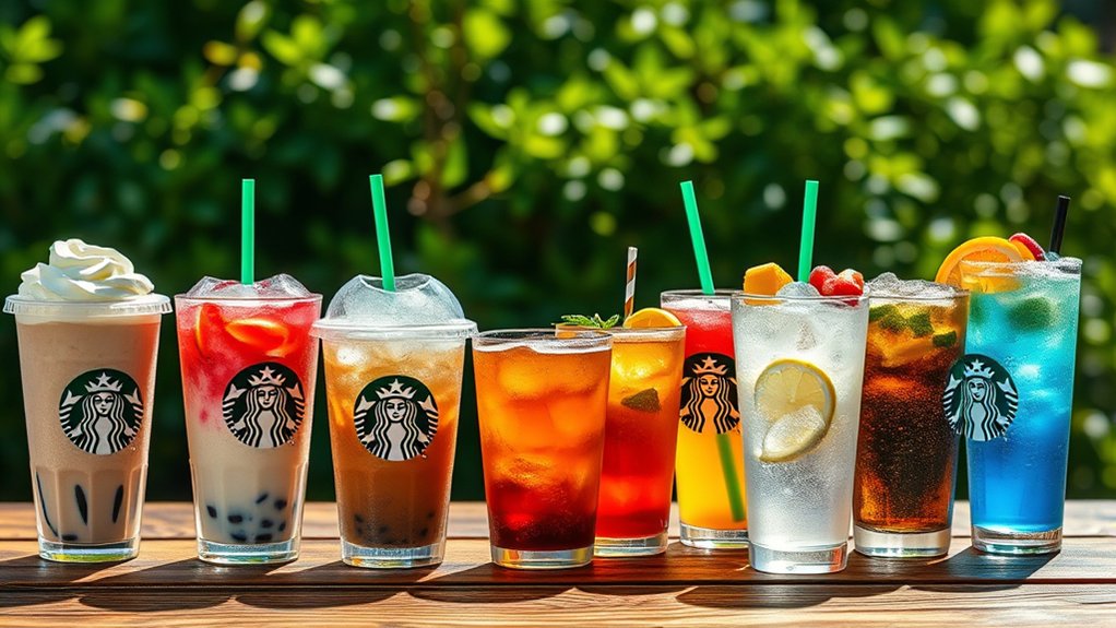 iced coffee and fruity