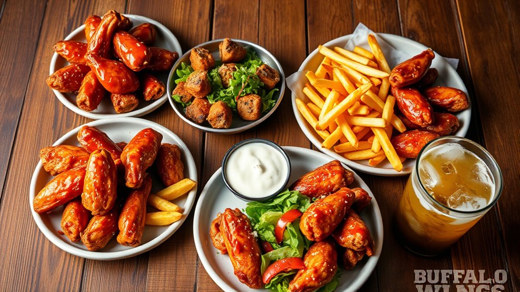 popular buffalo wild wings selections