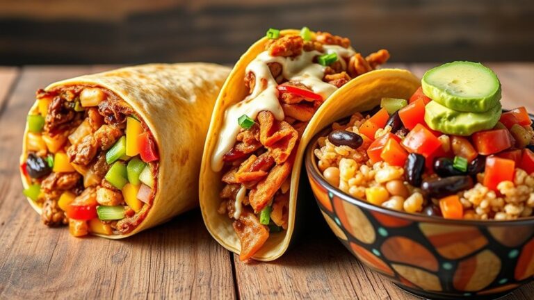 popular free menu choices