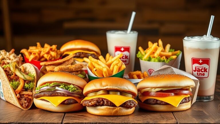 popular jack in the box menu