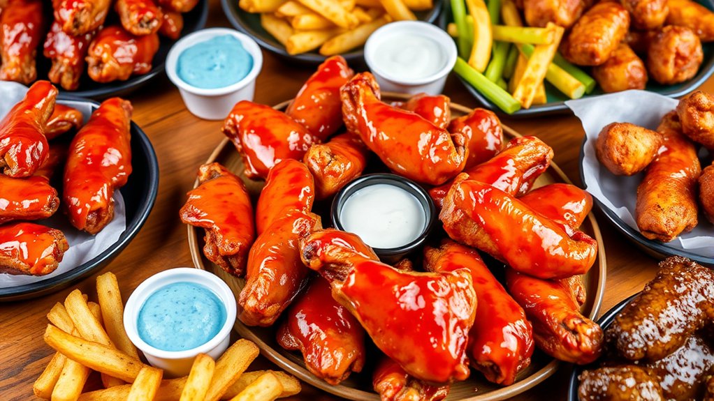 sauce variety and customizable sides