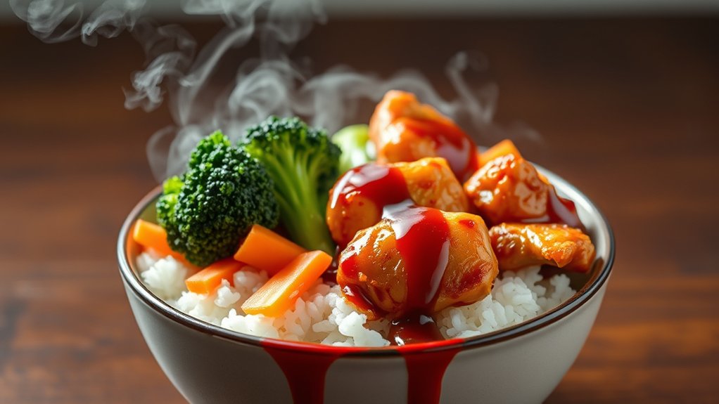 savory grilled chicken bowl