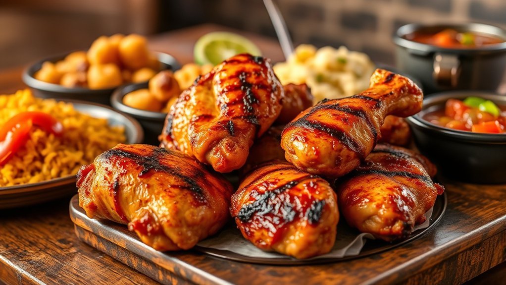 smoky juicy grilled chicken