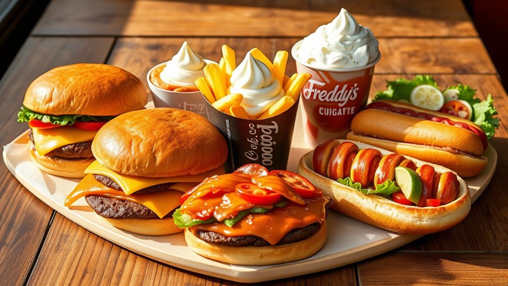top freddy menu items