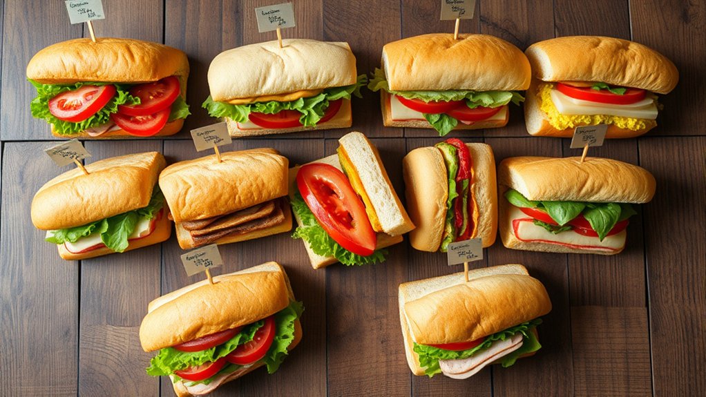 top subway menu selections