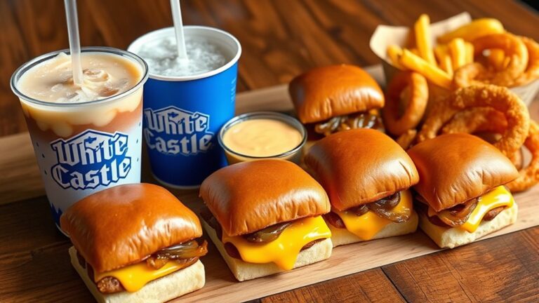 top white castle menu items
