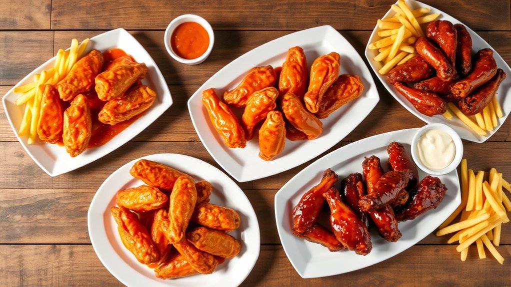 zaxby s wing flavor options